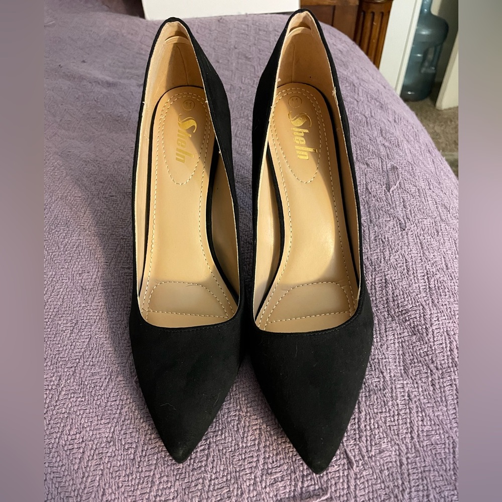 Black heels by SHEIN. Size 11.  Never worn